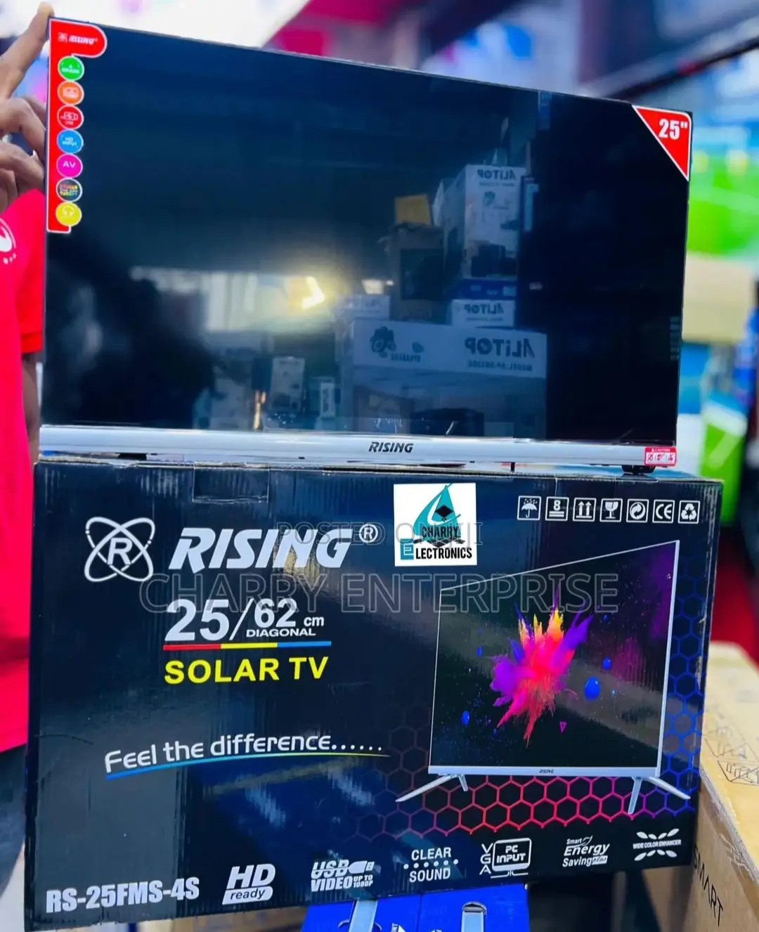 RISING FRAMELESS Best Quality Tv 25 Inch With Clear Sound
