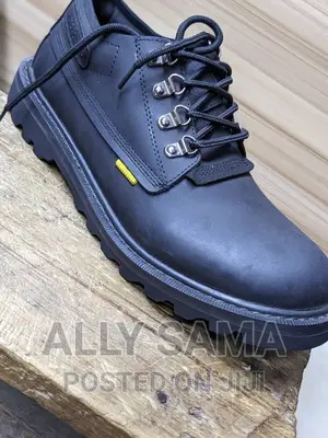 Caterpillar Black Pure Leather