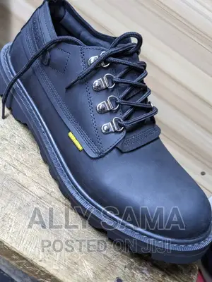 Caterpillar Black Pure Leather