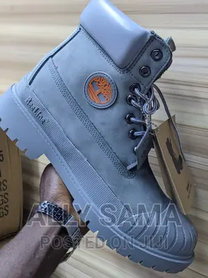 Timberlanf Boots Gray Pure Leather