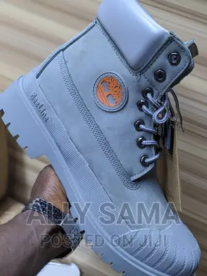 Timberlanf Boots Gray Pure Leather