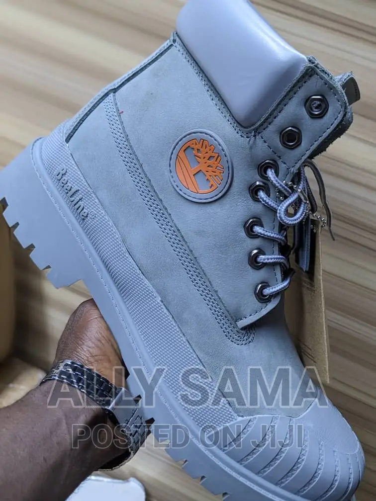Timberlanf Boots Gray Pure Leather