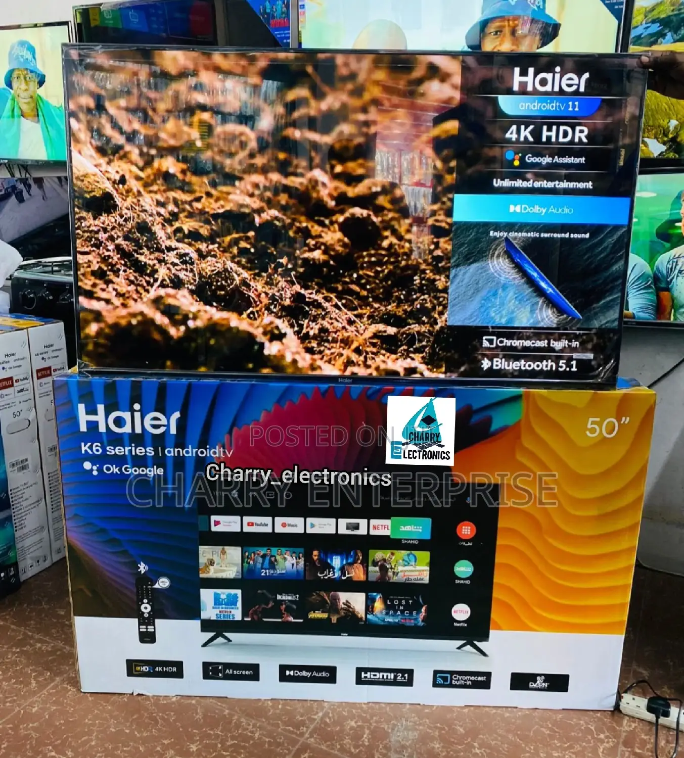 Haier Android11 HDR Tv Series 50 Inch With Bluetooth