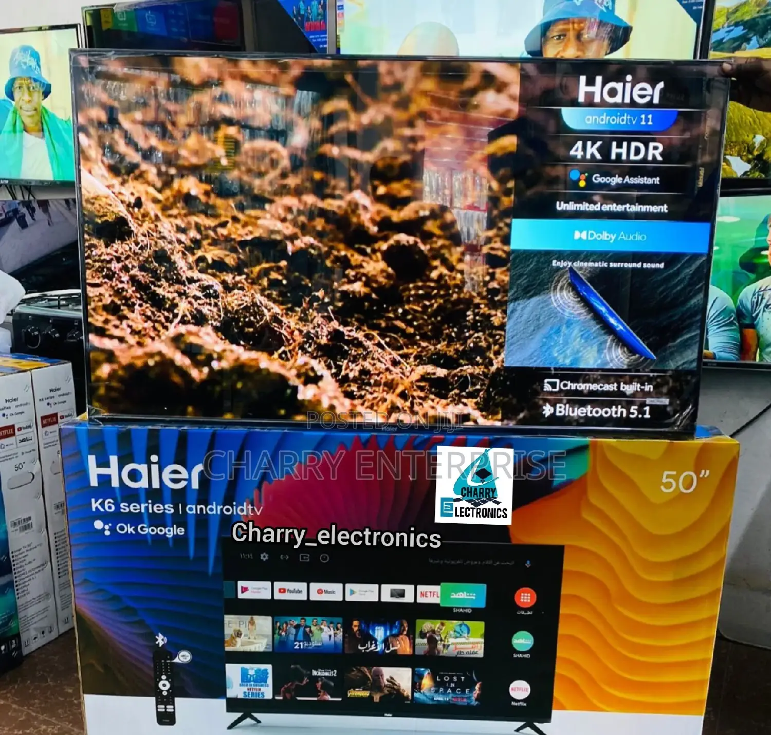 Haier Android11 HDR Tv Series 50 Inch With Bluetooth