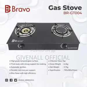 Bravo Jiko LA Gesi Lenye Kioo Banner Wavu Na Kawaida