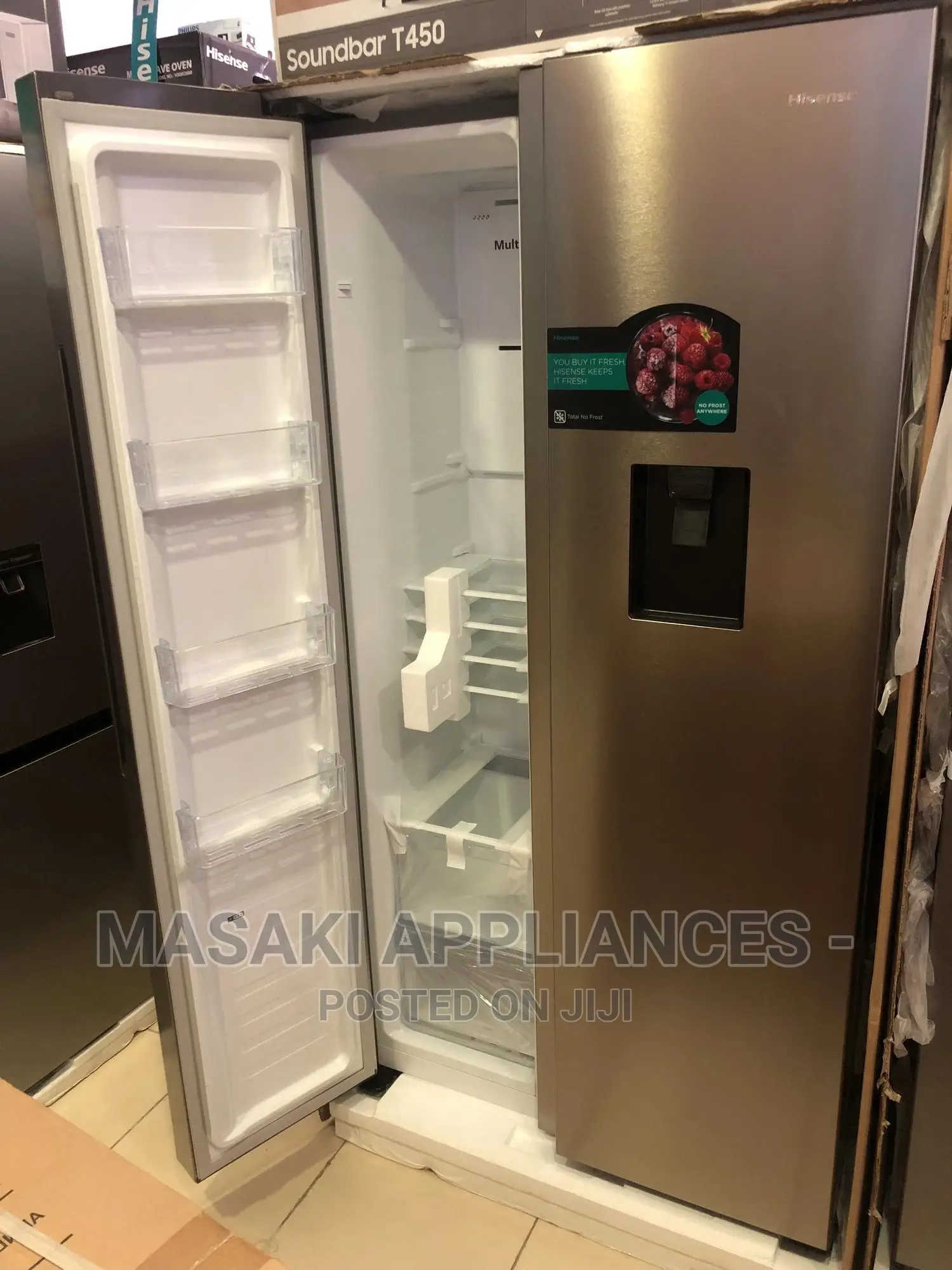 New Hisense 564L Side by Side Refrigerator | RC-67WS4SA