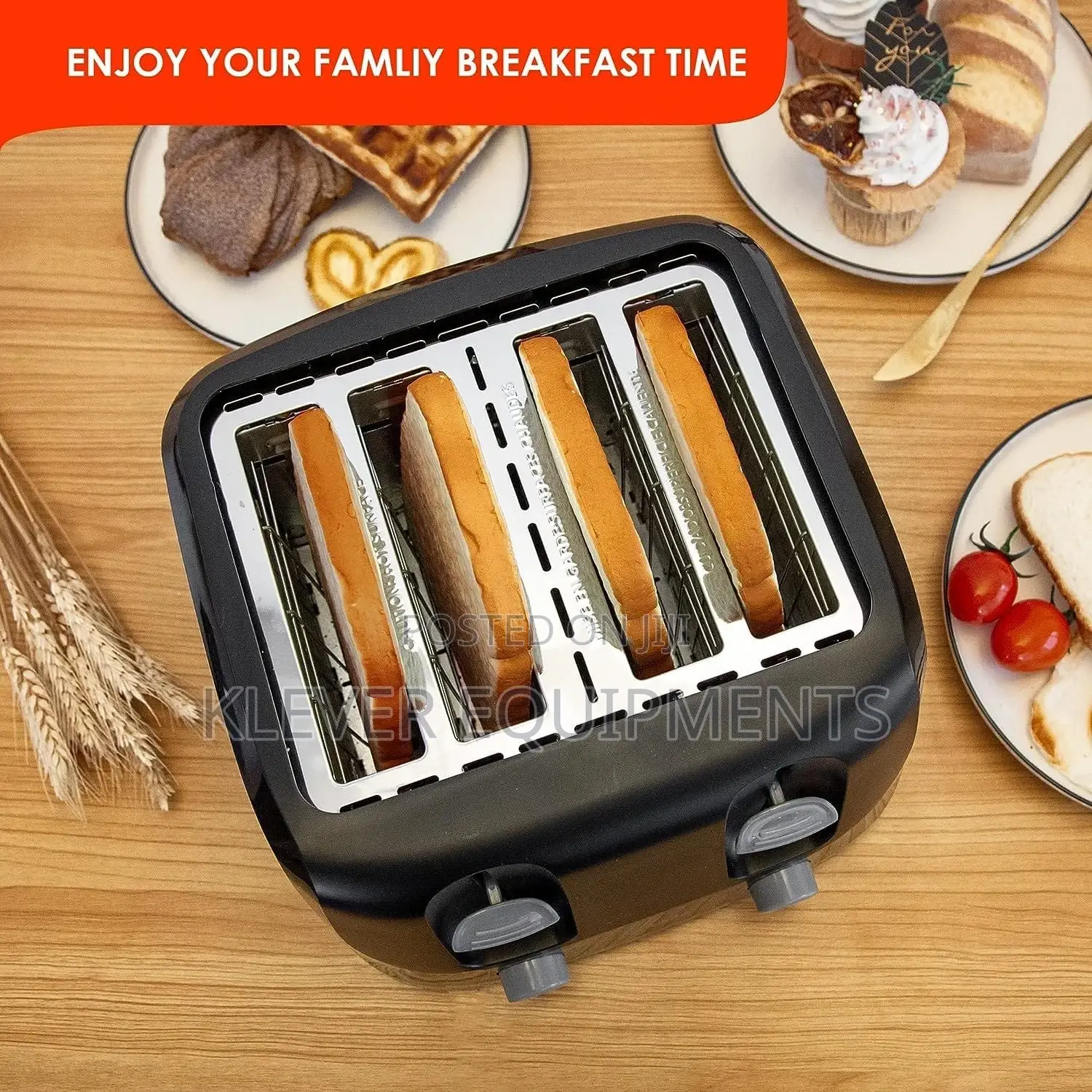 Decakila 4 Slices Toaster KETS010B