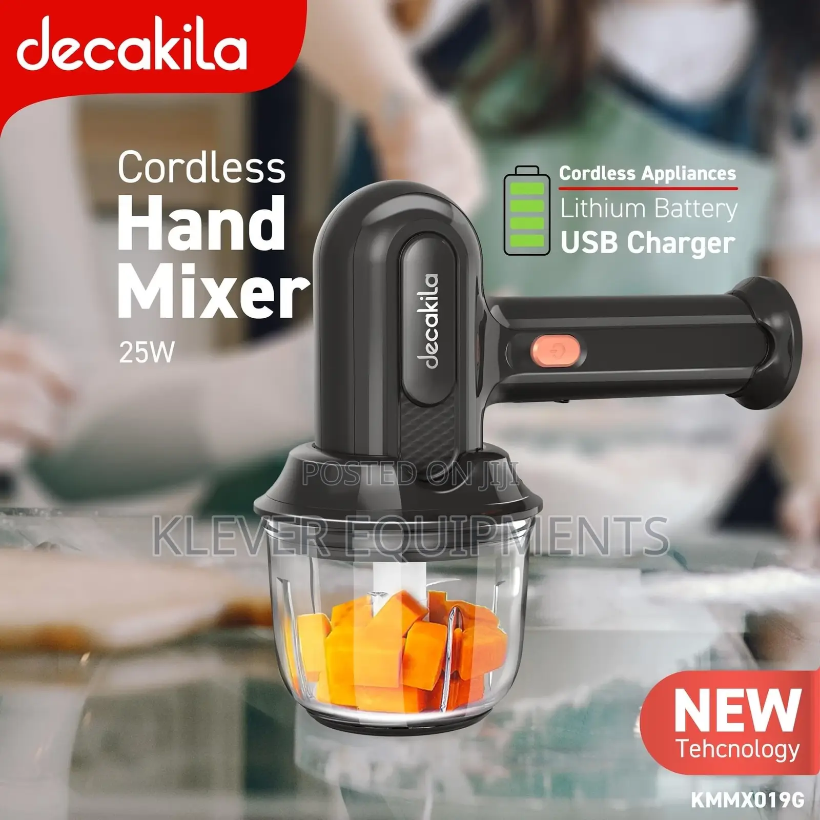 Decakila Rechargeable Hand Mixer KMMX019G