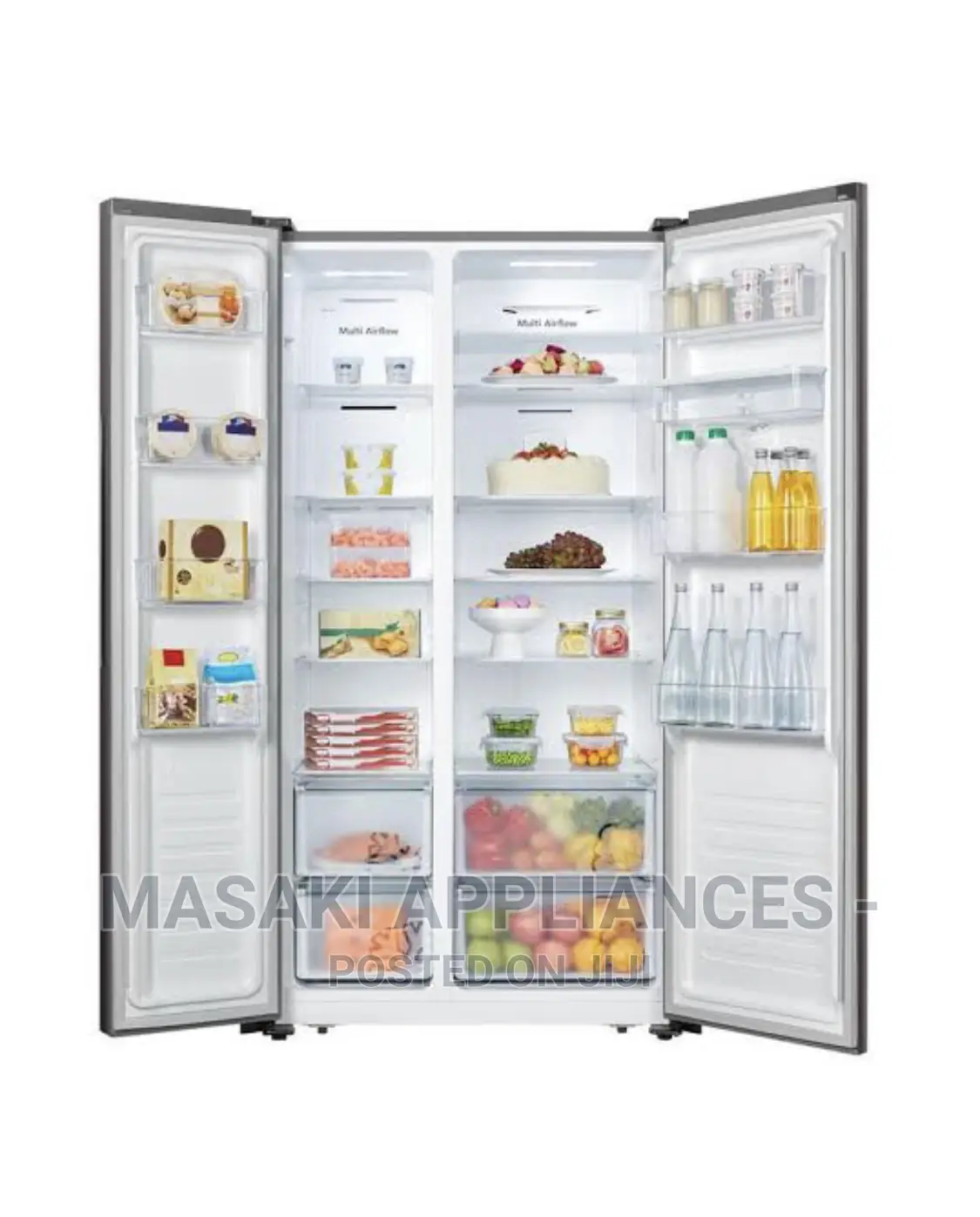 New Hisense 516L Side by Side No Frost Refrigeratorh670ss-Wd