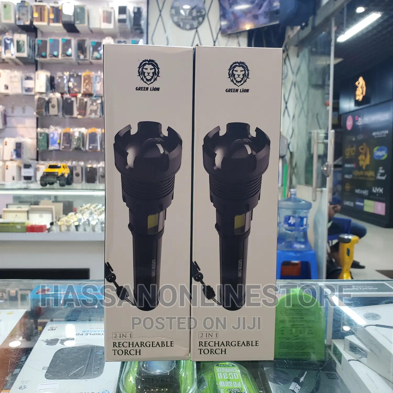 Green Lion 2 in 1 Rechargeable Torch 18w LED