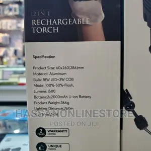 Green Lion 2 in 1 Rechargeable Torch 18w LED