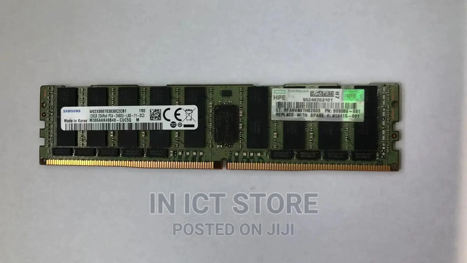 128gb Ddr4 Pc4-19200 Ddr4-2400 2s4rx4 Ecc Server RAM Memory