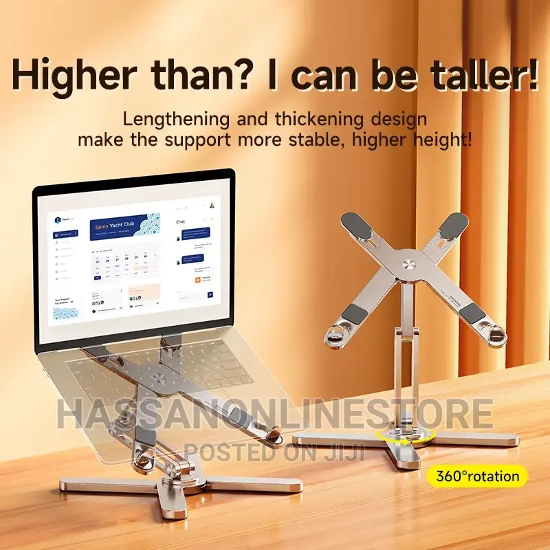 Adjustable Portable Aluminum 360° Rotating Laptop Stand