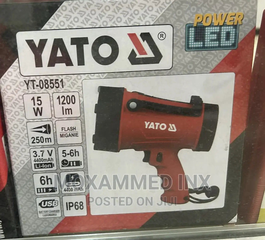 Spotlight 15W 1200lm Ip68 Rechargeable (Yt-08551)