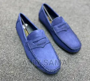 Loafers Clarks Blue Leather Original