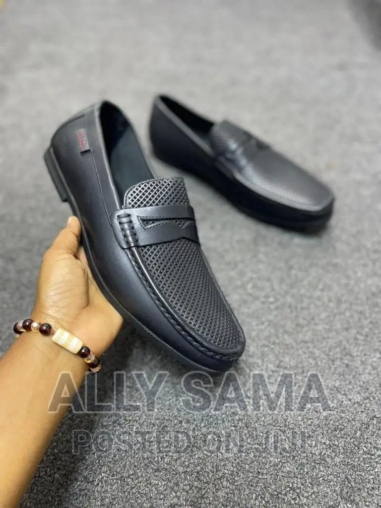 Loafers Calvin Klein Black Pure Leather Original