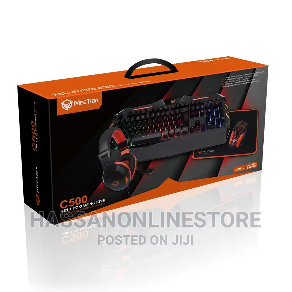 Meetion Backlit Gaming Combo Kits 4 in 1 C500