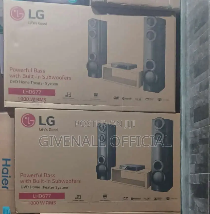 LG Home Theatre Watts 1000 MODEL = LHD677