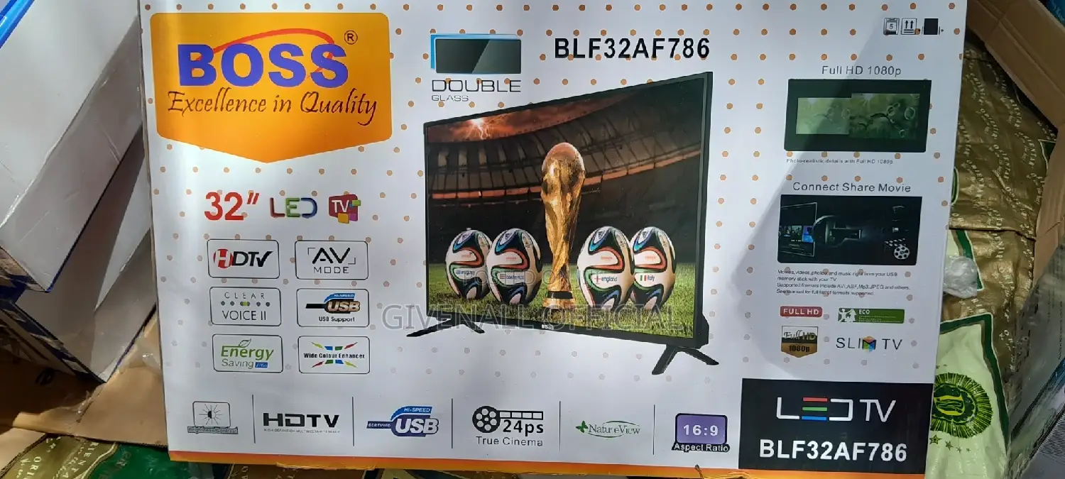 Boss TV Nchi 32 LED Vioo Viwili