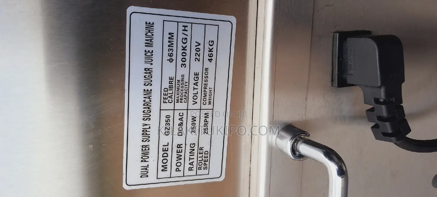 Sugar Cane Juice Machine Ac/Dc/Rechargable