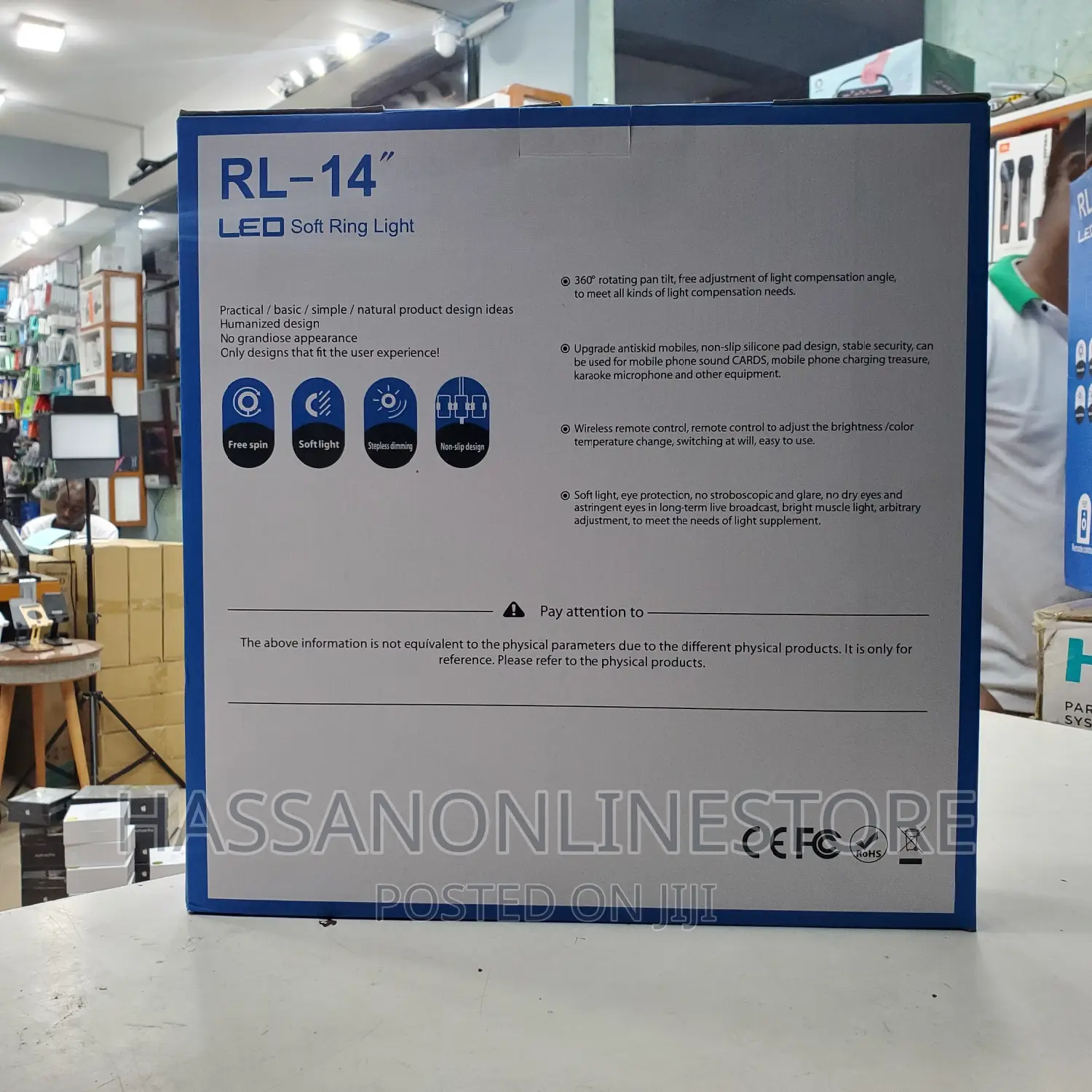 RL-14 LED 14 Inch Ring Light With Tripod Stand