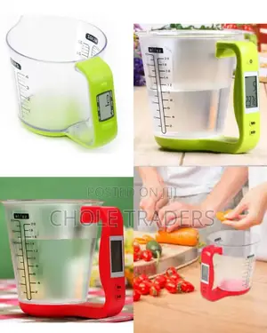 Kitchen Digital Scale With a Measuring Cup / Jug