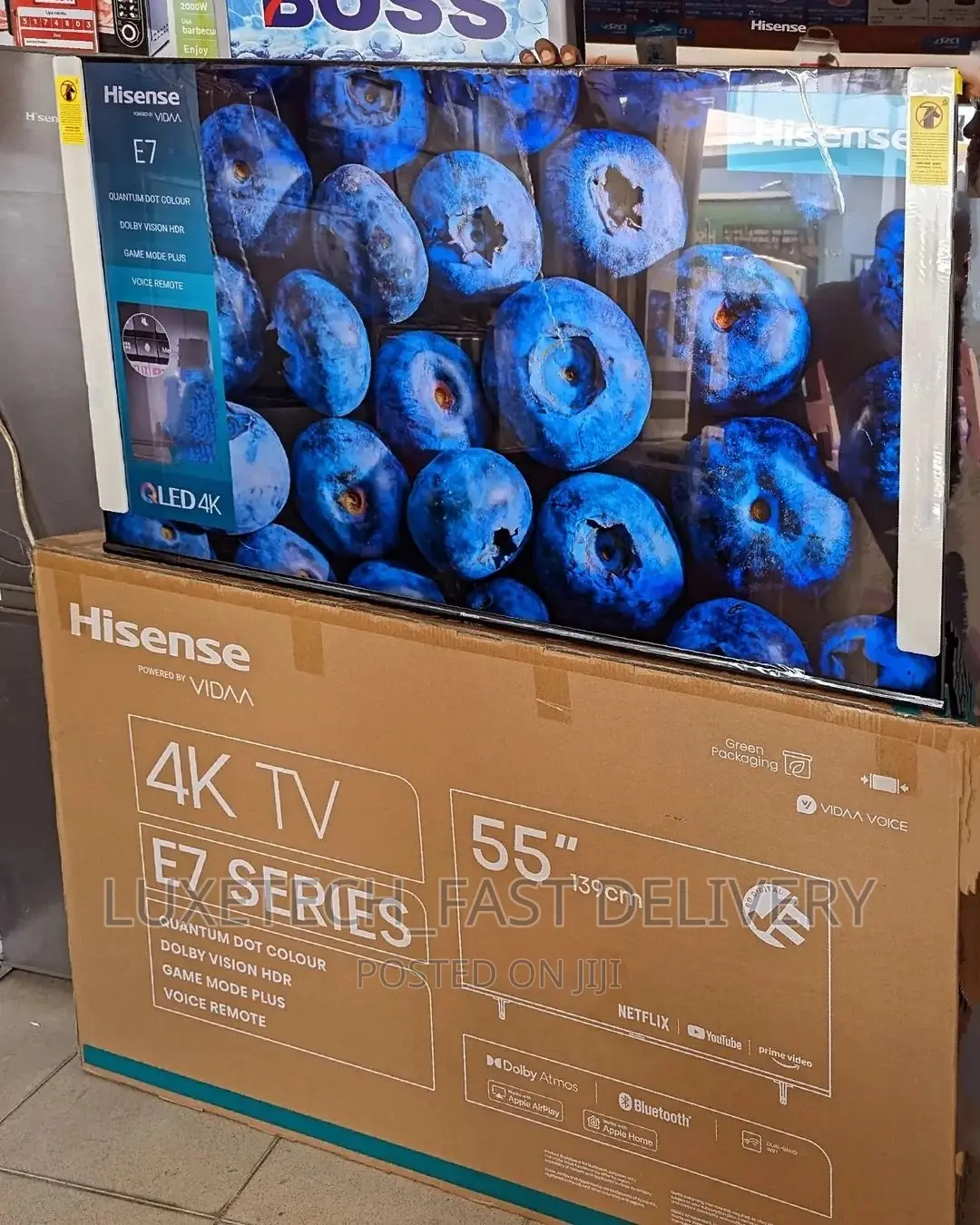 Hisense 55 Inch E7 Qled Smart UHD TV PREMIUM 100% Colour