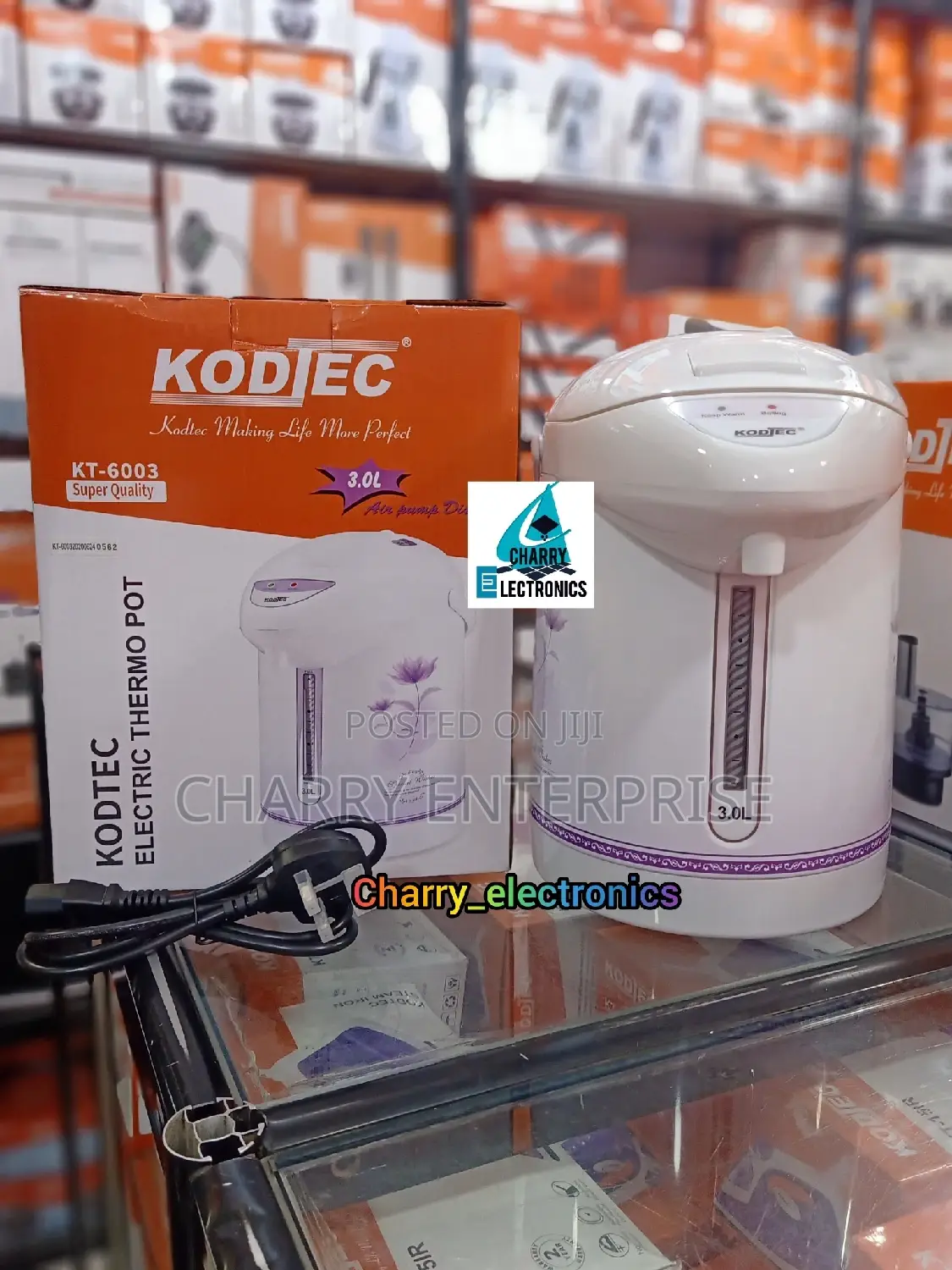 High Quality Electric THERMO POT With Electric Pump/ Tap 3L