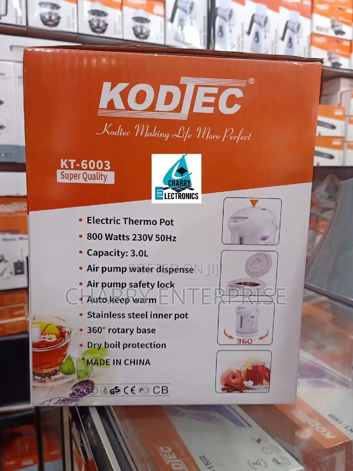 High Quality Electric THERMO POT With Electric Pump/ Tap 3L