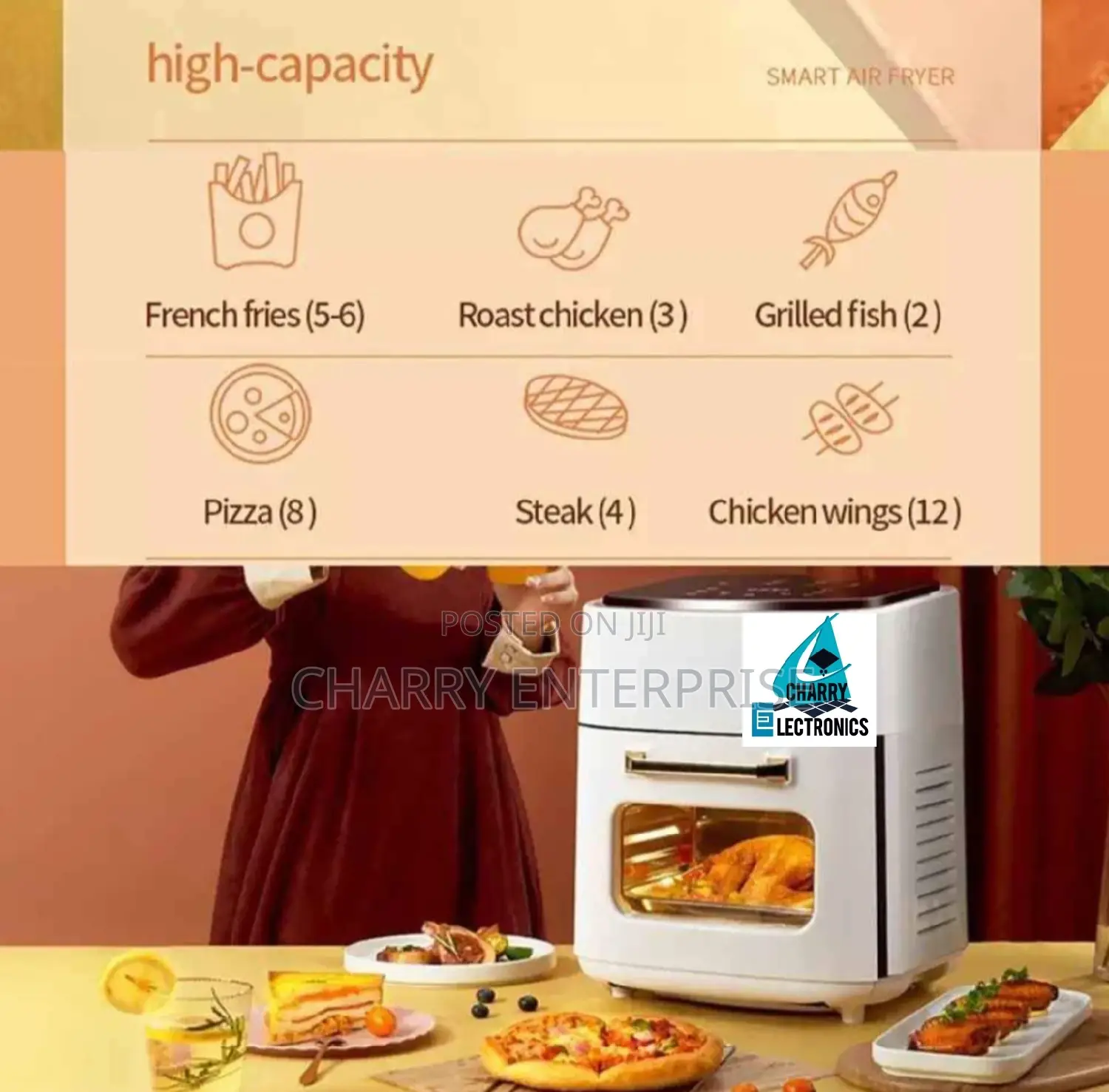High Capacity SILVER CREST SMART Air Fryer 15L