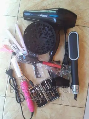 Hairdryer Set + Hair Straightener Comb