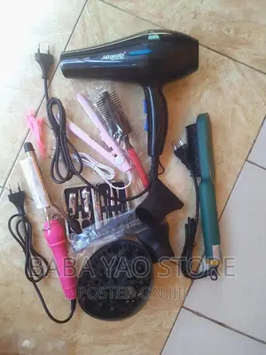 Hairdryer Set + Hair Straightener Comb