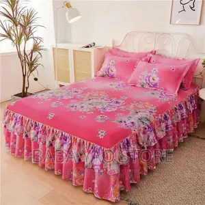 Bed Skirt With 2 Pillow Case (Shuka Malinda) Ft 6*6