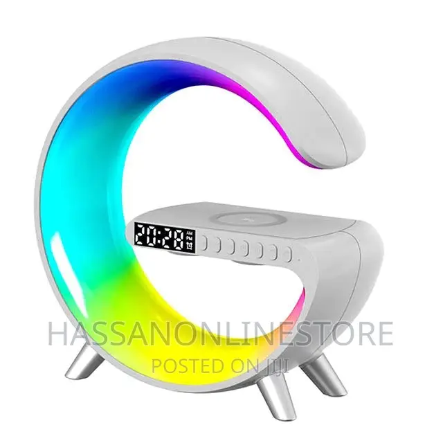Table Moon Lamp With Clock Strap, Wireless Charging Device