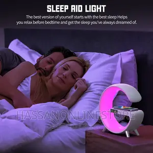 Table Moon Lamp With Clock Strap, Wireless Charging Device