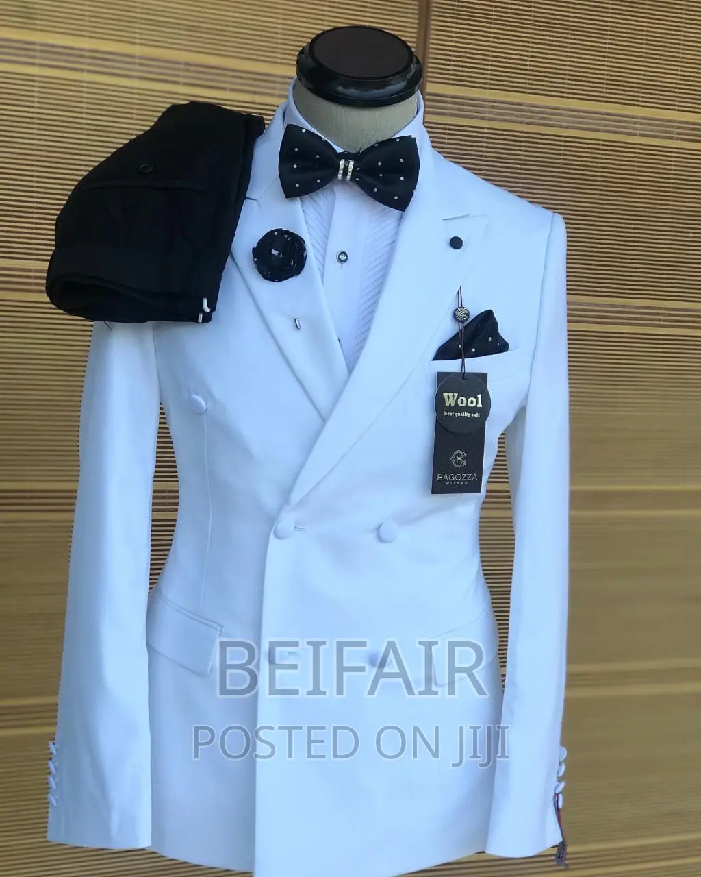 Suti Za Kiume | Men's Suits | Six Buttons | White Coat
