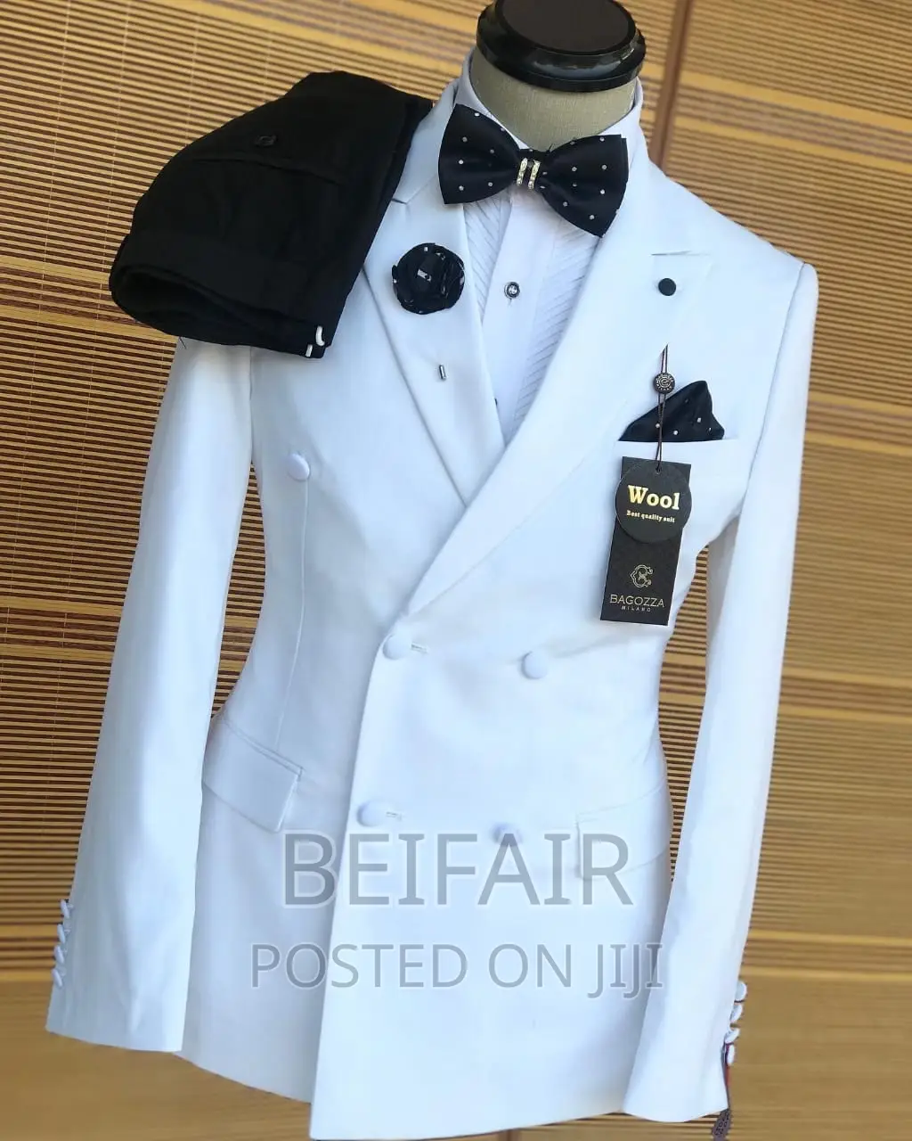 Suti Za Kiume | Men's Suits | Six Buttons | White Coat