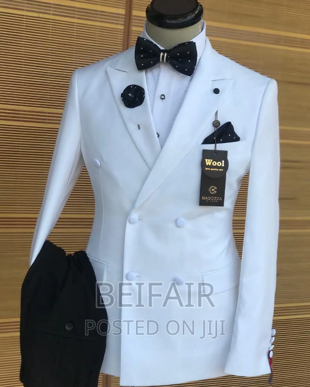 Suti Za Kiume | Men's Suits | Six Buttons | White Coat