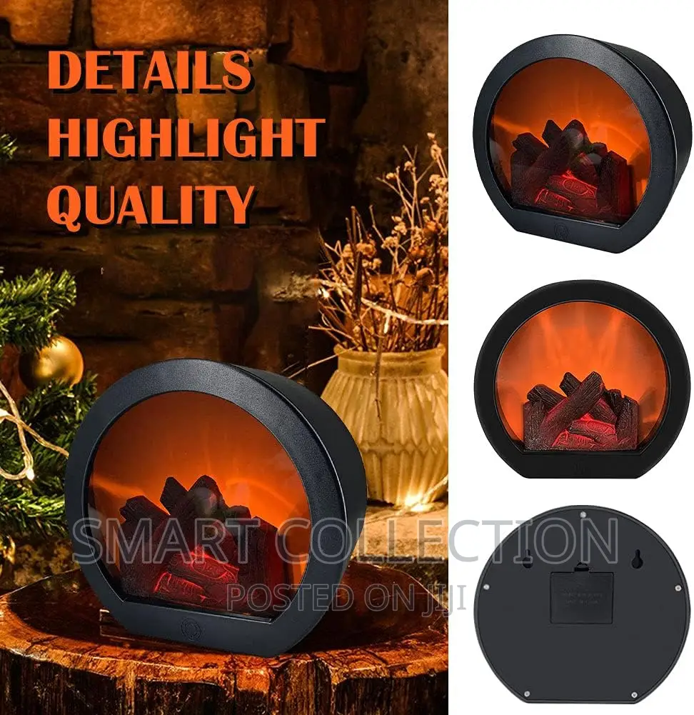 Led Realistic Fireplace Lantern Simulation
