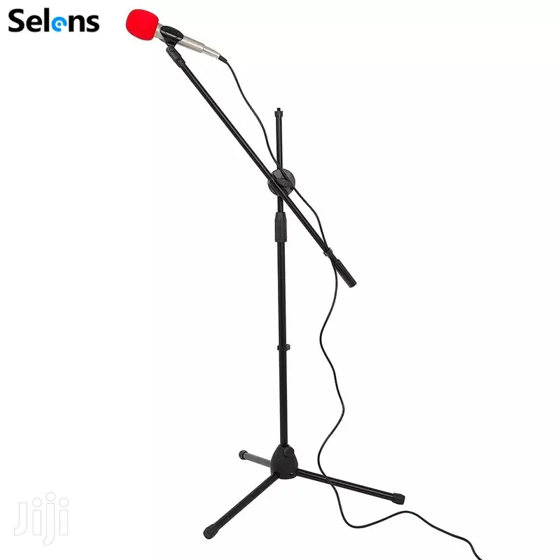 Professional Swing Boom Floor Metal Stand Microphone Holder