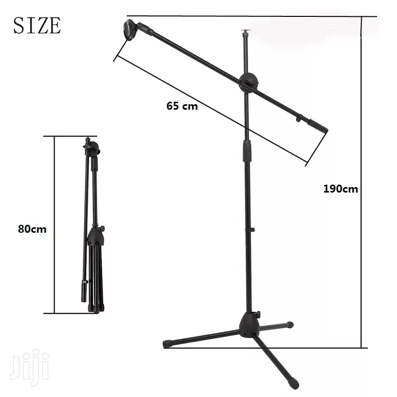 Professional Swing Boom Floor Metal Stand Microphone Holder