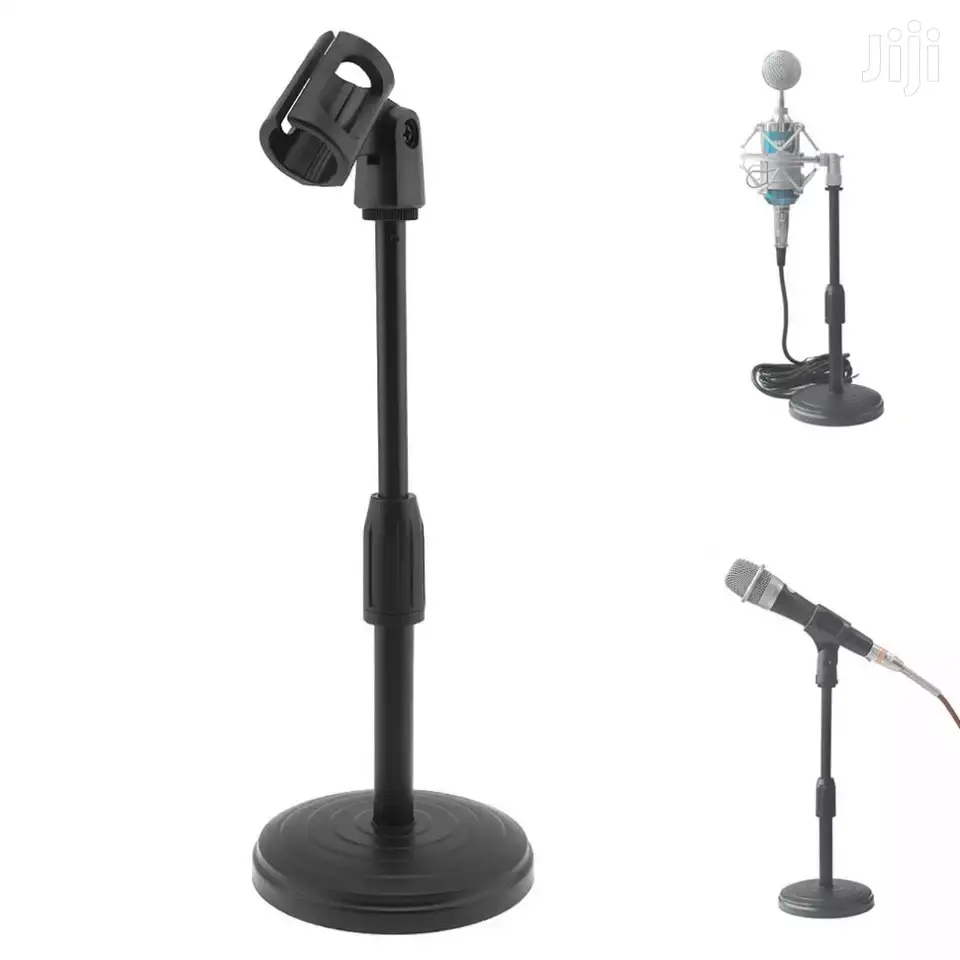Portable Desktop Lifting Plastic Weight Disc Microphon Stand