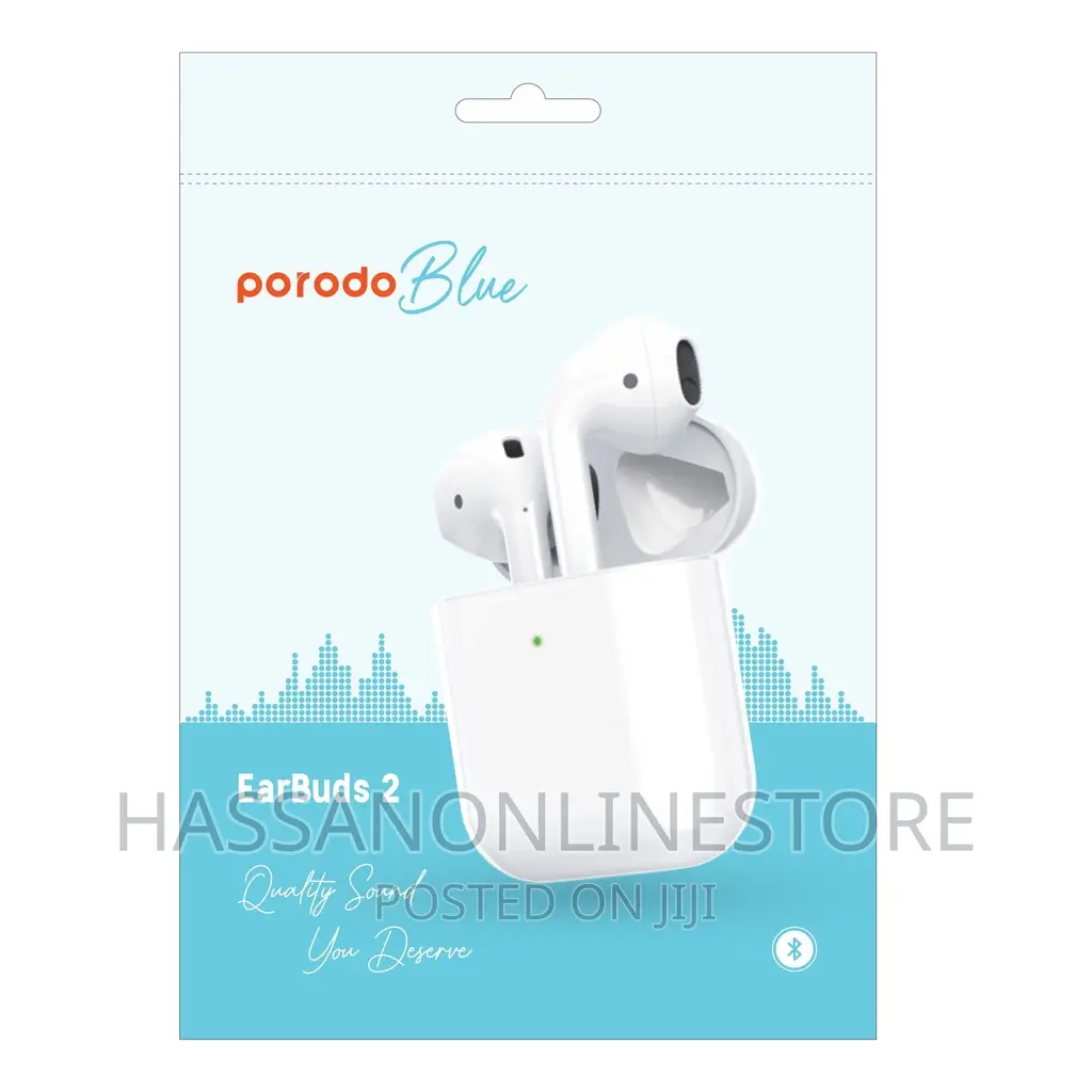 Porodo Blue Deep Bass Wireless Earbuds 2
