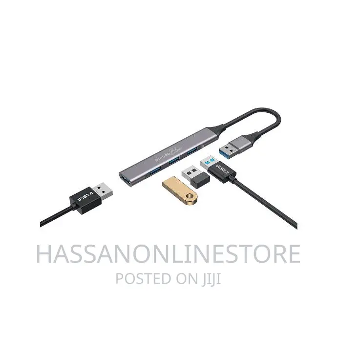 Porodo Blue 4 In1 USB-A Hub