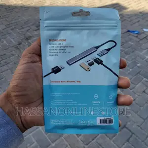 Porodo Blue 4 In1 USB-A Hub