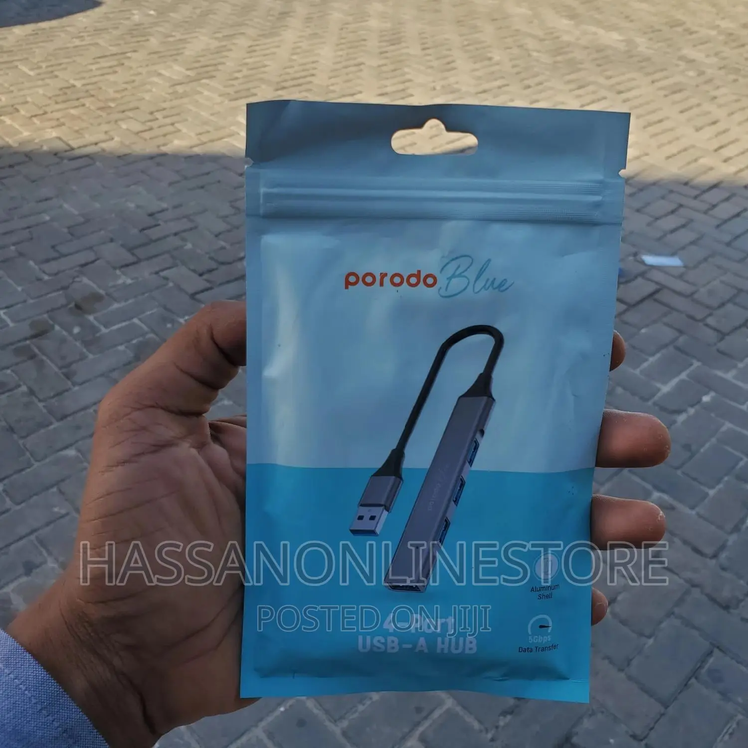 Porodo Blue 4 In1 USB-A Hub
