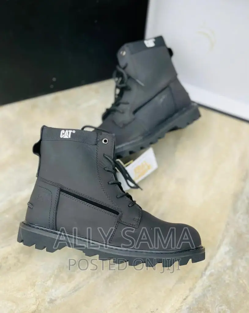 Caterpillar Boots Black Pure Leather Original
