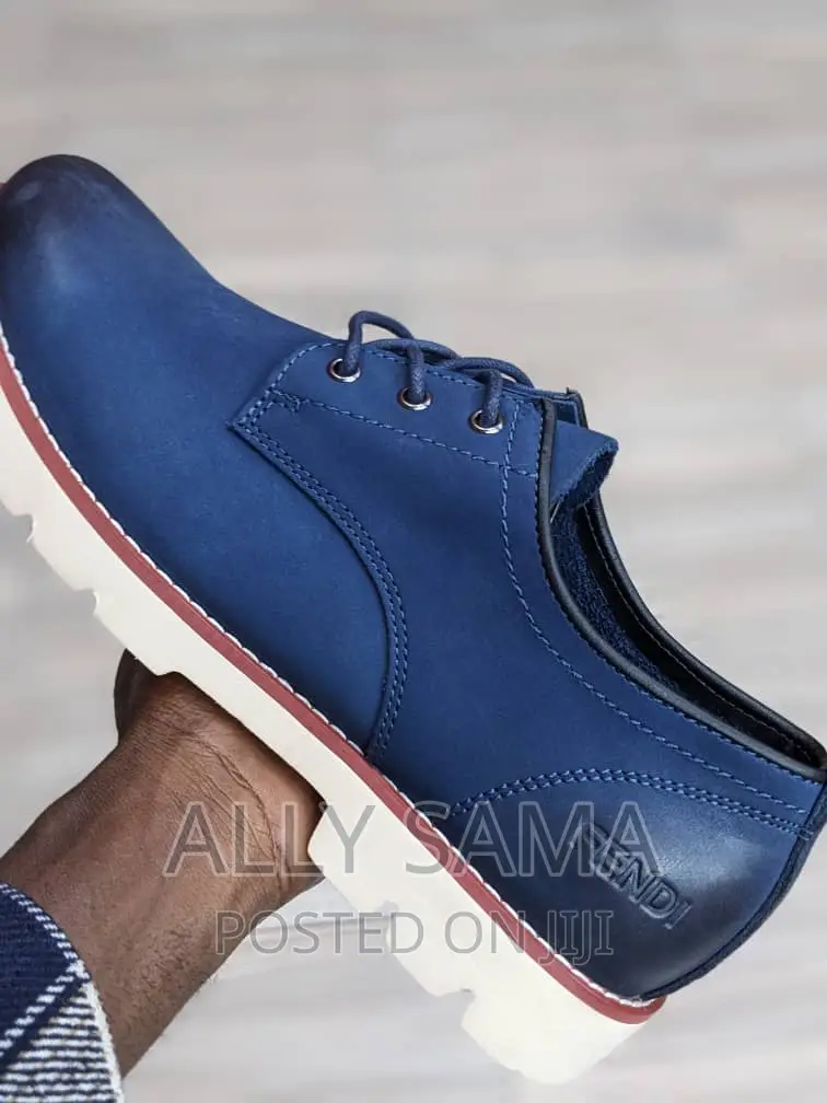New FENDI Blue Leather Original
