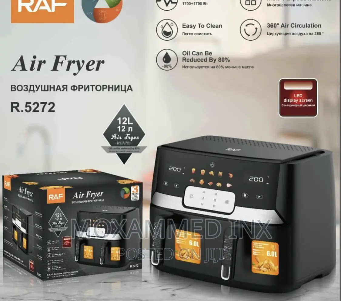 RAF Air Fryer 6l+6l Digital