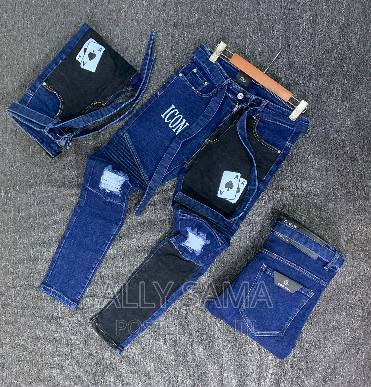 Mens Jeans Crayz Blue